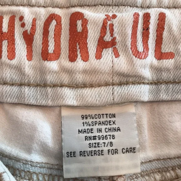 Hydraulic Curvy LOLA Fit Hippy Denim Cotton Lace Maxi Daisy Trim Skirt Size  7/8 - Picture 3 of 7